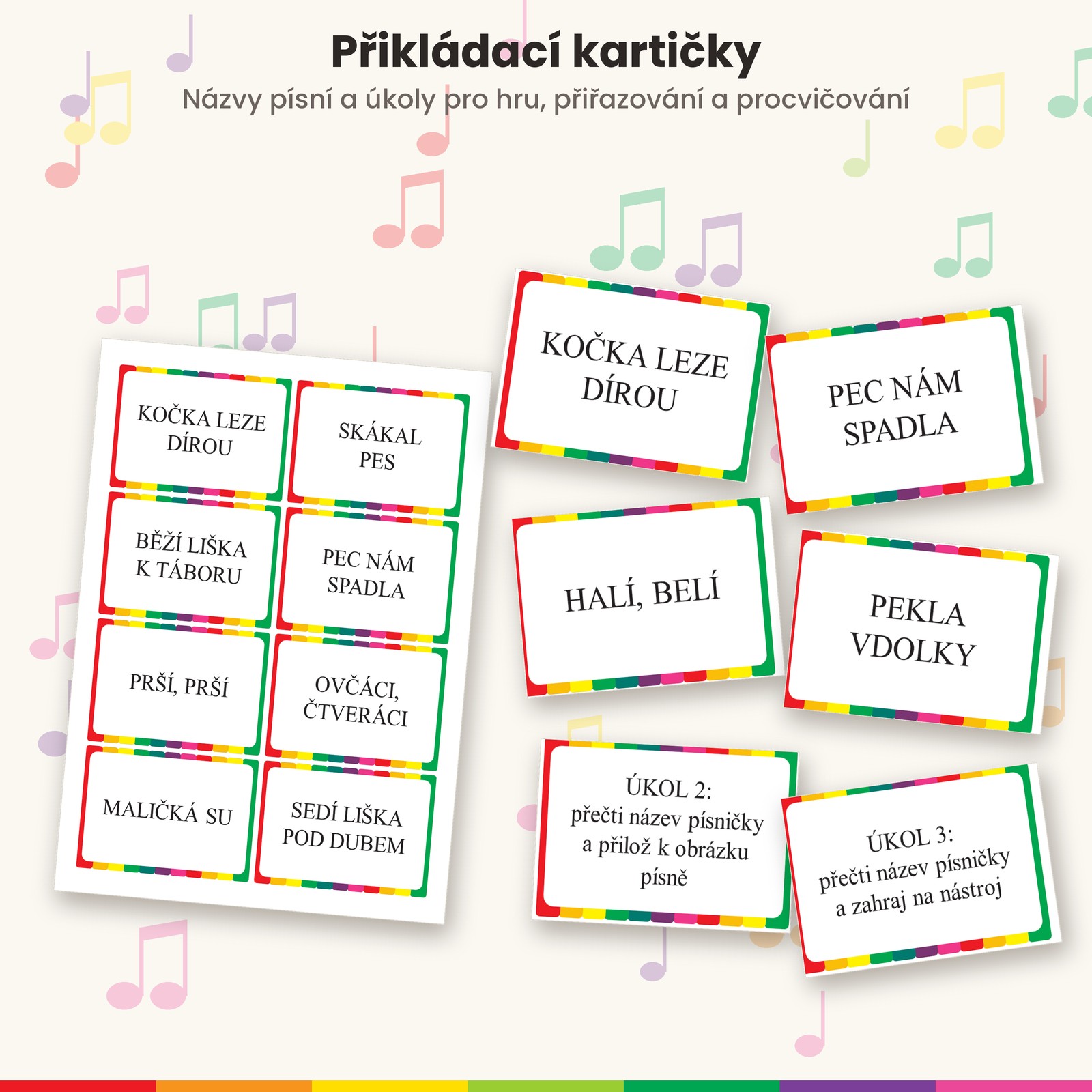 Přikládací kartičky